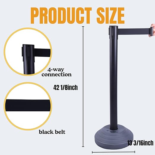 6 Pack 42Inch Crowd Control Stanchions - Image 5