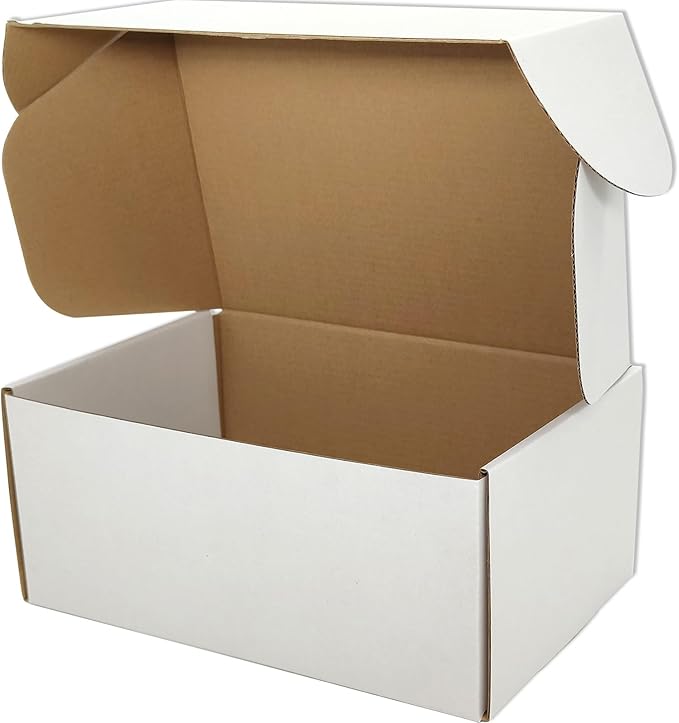 Small White Shipping Boxes for Small Business Pack of 25-9x6x3 inches Cardboard - Image 3