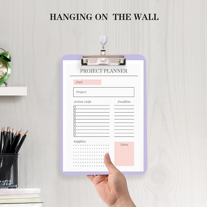 1 PCS Purple Clipboard with Pen Holder, Standard A4 Letter Size, Nursing Clip - Image 6