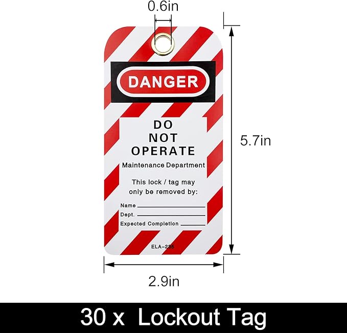 Lockout Tagout Locks, Safety Padlock, Loto Locks Keyed Differently Lock Out Tag - Image 4