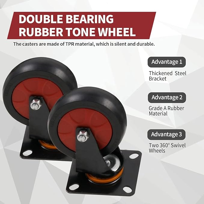 Platform Truck Push Cart Dolly, Foldable Hand Trucks - Image 3
