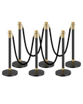 VEVOR Stanchions and Velvet Ropes, Stainless Steel Stanchion Post Queue by VEVOR