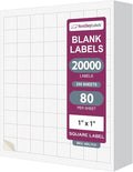 NextDayLabels – 1" x 1" Square Sticker Labels by NextDayLabels