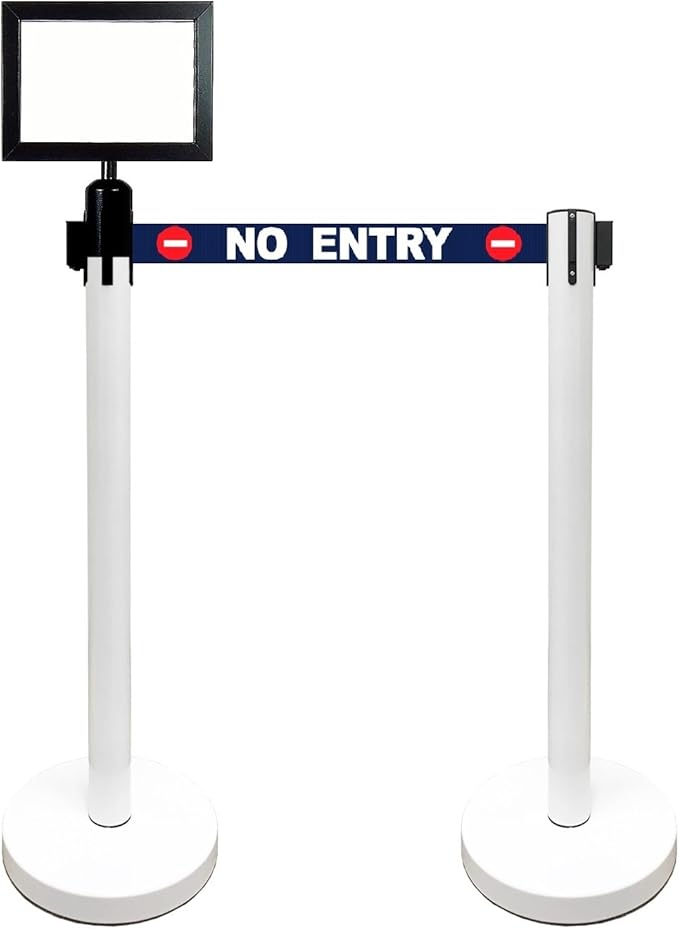 Retractable Stanchion, 6 SPECIALTY Posts + Signframe - Image 2