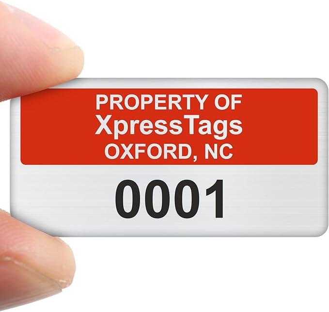 XpressTags 0.75"x1.5" Custom Asset Tags - Image 8