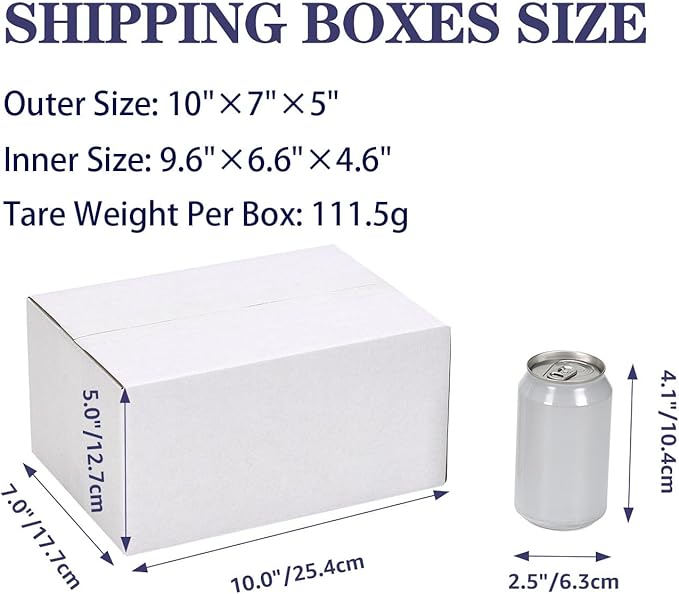 25 Pack Shipping Boxes 10x7x5 Inches, Small Business - Image 3
