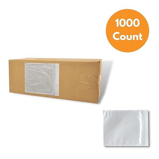 7"x 10" Clear Enclosed Packing Envelope Plain Face Usable Dim 6.5" x 9.5" - Image 4