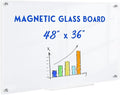 Magnetic Glass Whiteboard, Classroom by QUEENLINK