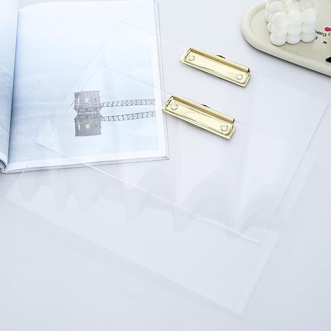 JIARI 4 Pack Clear Acrylic Office Clipboard A4 Letter Size 9.06" x 12.6" - Image 4