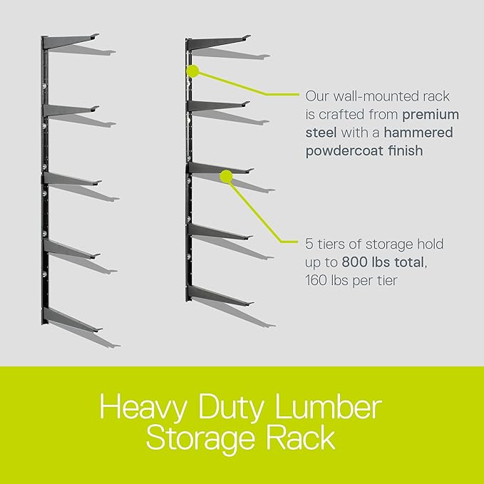 Delta Heavy Duty Lumber Storage Rack Cycle, Holds Up To 800 lbs - Image 3