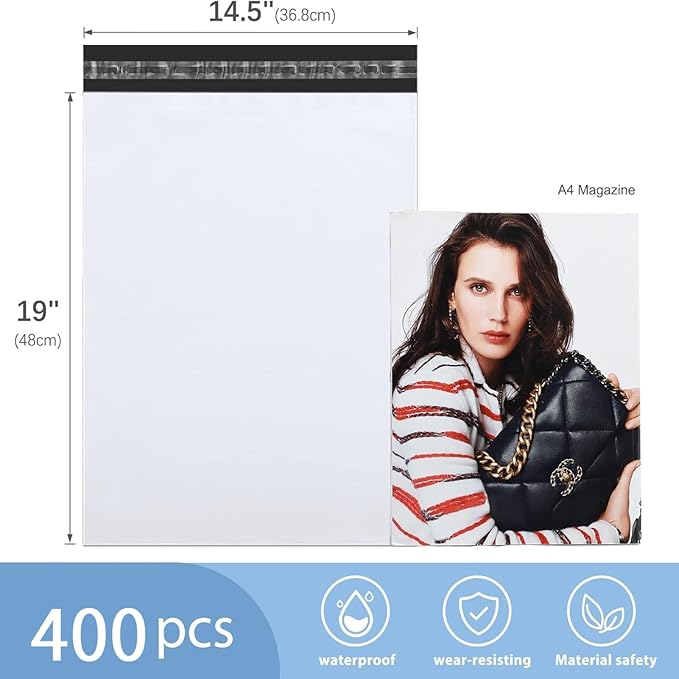 Metronic Poly Mailers 14.5x19 Inch 400pcs Shipping Bags - Image 2