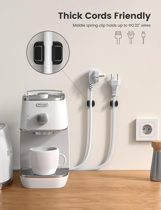 3-in-1 Cord Spring Clip Holder - Image 4