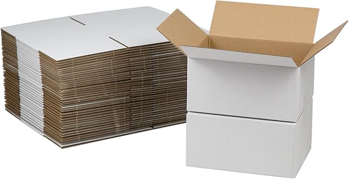 8x6x4 Inches Shipping Boxes Set of 40 by HESESOH