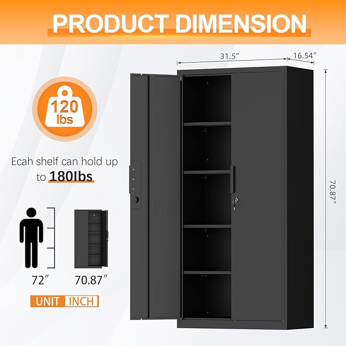 Metal Garage Storage Cabinets, Locking Garage Cabinets - Image 3