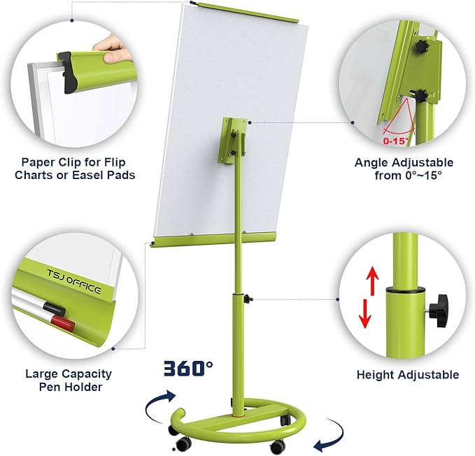 TSJ OFFICE Mobile Whiteboard Magnetic - Image 2