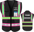 YOWESHOP High Reflective Visibility Safety Vest Custom Your Logo Safety Workwear by YOWESHOP