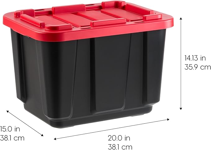 IRIS USA 4-Pack 12 Gallon Storage Bins - Image 2