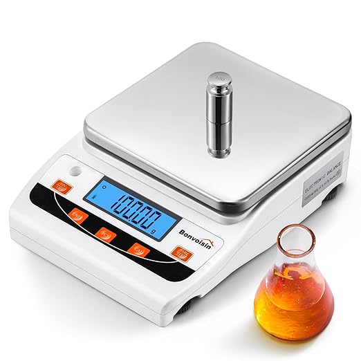 Bonvoisin Lab Scale 5000g/0.01g High Precision Laboratory Scientific Scale 0.01 by Bonvoisin