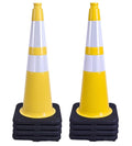 BESEA 8PACK 28” inch Traffic Safety Cones Yellow Road Parking Cones Heavy Duty by BeSea