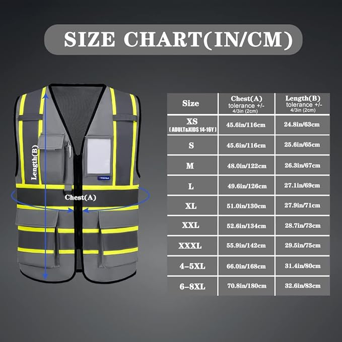 AYKRM Custom Logo Personalised Printed High Visibility Reflective 2 two tone - Image 4