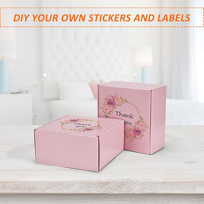 HORLIMER 8x8x4 inches Shipping Boxes Set of 25, Small Business - Image 4