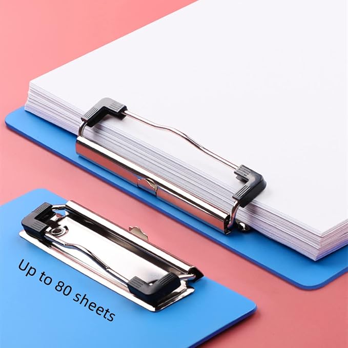 Plastic Clipboards, 6 Packs A4 Size Clip Boards, Paper Clips, Nursing Clipboard - Image 3