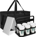 Cooler Insulated Food Delivery Bag & Drink Carrier by Bodaon