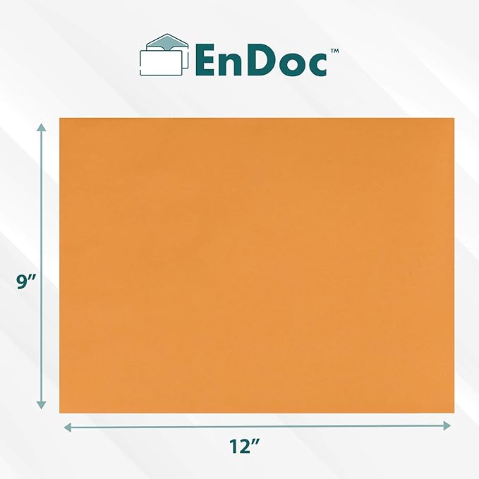 EnDoc 9x12 Clasp Envelopes – Brown Kraft Catalog Envelopes - Image 2