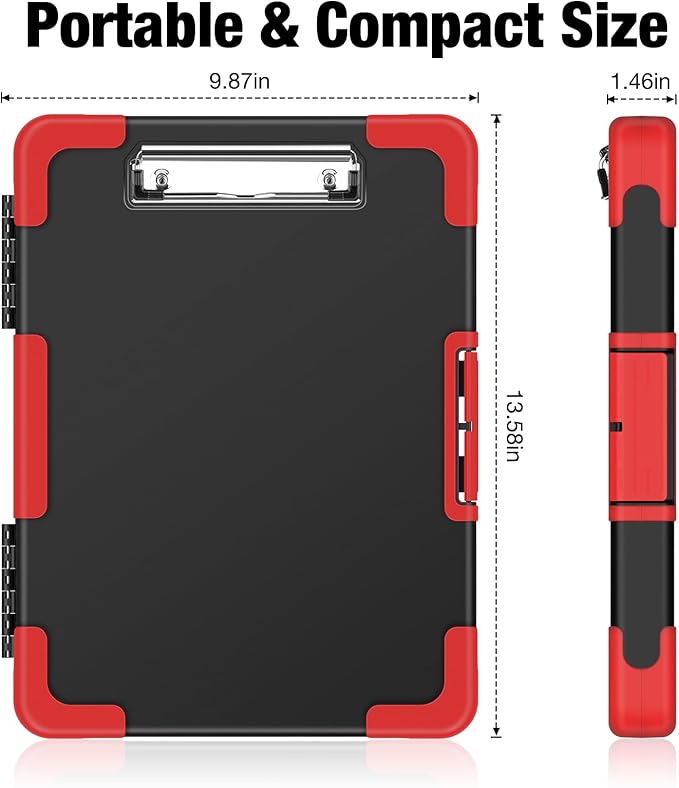 Sooez Toughest Clipboard with Storage, Internal Pen Pouch Included, Letter/ A4 - Image 6