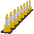 Fluorescent Orange/Green PVC Traffic Cones, Heavy Black Base Parking Lot Cone by OranLite