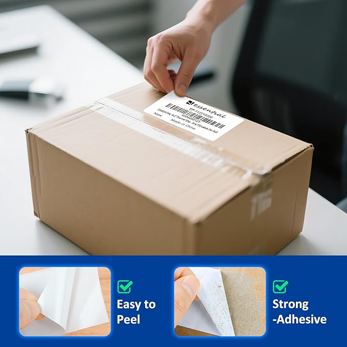 4"X2" Direct Thermal Barcode Labels, Shipping Labels, 750 Tags of Roll - Image 3