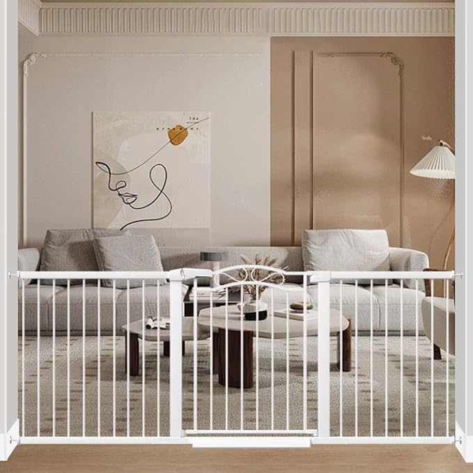 Fairy Baby 76.4"-81.8" Extra Wide Baby Gate Indoor by FairyBaby