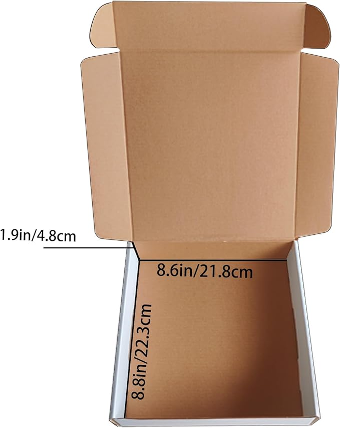 9x9x2 Inches Shipping Boxes Set of 25, E-Commerce Packaging Mailing Boxes Gift - Image 5