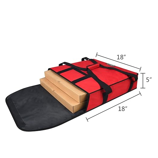 Pizza Bags for Delivery 18" X 18" X 5" Insulated Pizza Delivery Bag Moisture - Image 2