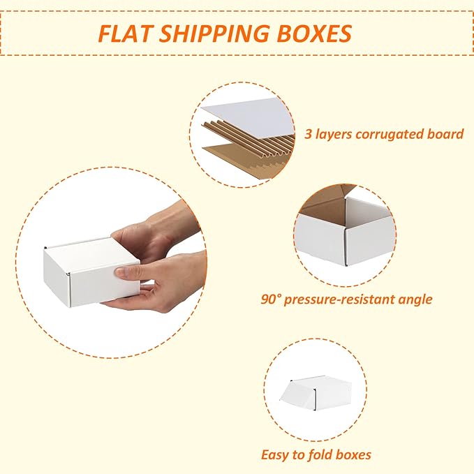 HORLIMER 4x4x2 inches Shipping Boxes Set of 100 - Image 3