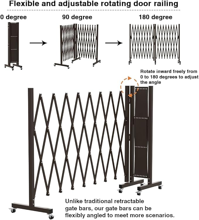 Expandable Driveway Gate, Portable Barricade Gate - Image 3