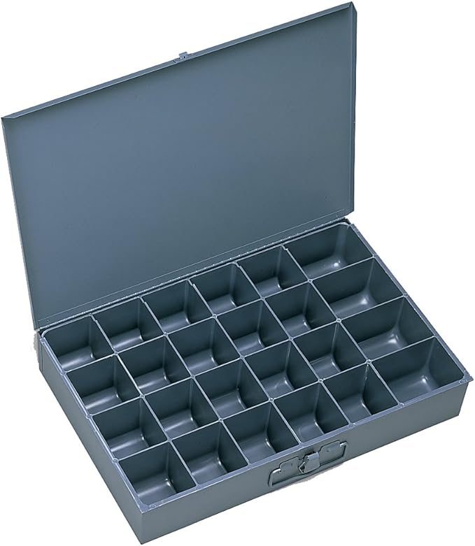 Durham 202-95 Gray Cold Rolled Steel Small Scoop Box, 13-3/8" Width x 2" Height by Durham