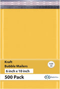 Small Kraft Bubble Mailers 6x10 inch #0 | Self Seal Padded Envelopes | by MAILERVIEW