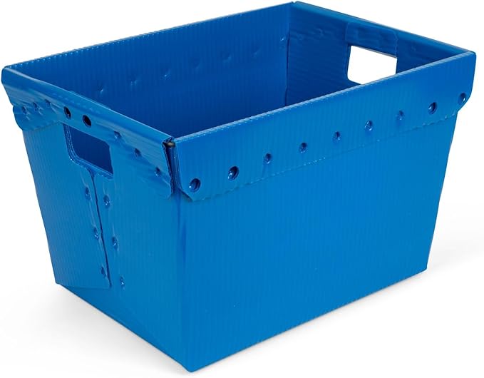 Hudson Exchange 18.25 x 13.25 x 11.75 Corrugated Space Age Handled Storage - Image 3