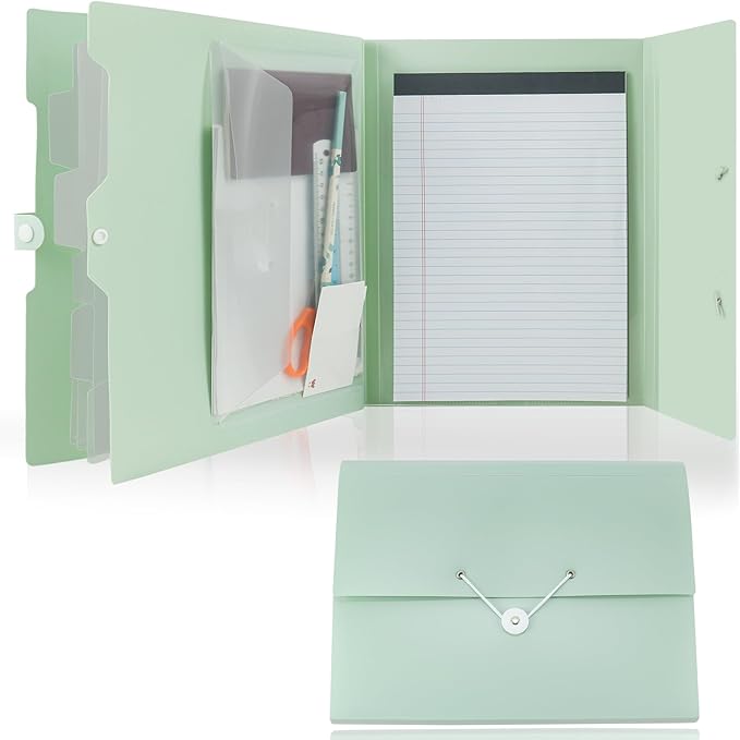 Green Expandable File Folders by JIMEIQI