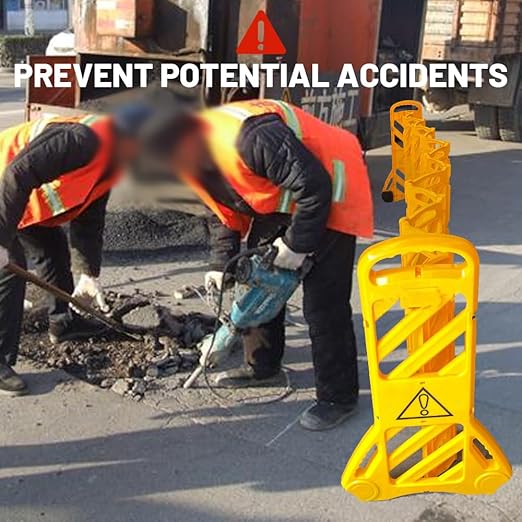 Yeeoy 13 Foot Safety Barrier, Expandable Mobile Barricade System, Commercial - Image 6