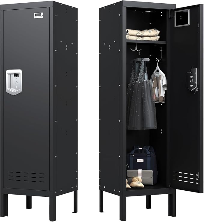 Metal Cabinet Home Office Storage, Lockable Steel Locker by BUTISOW