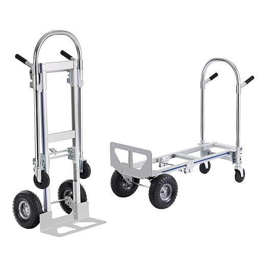VEVOR Aluminum Truck, 2 in 1, 800 lbs Load Capacity, Heavy Duty Industrial - Image 9