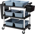 Plastic Service Utility Cart by ZQZ-Store