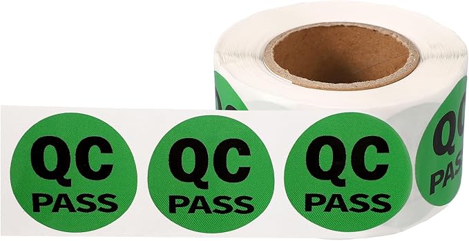 PATIKIL 360 Pcs 1 Roll QC Pass Labels, 1.5 Inch Circle Inventory Control by PATIKIL