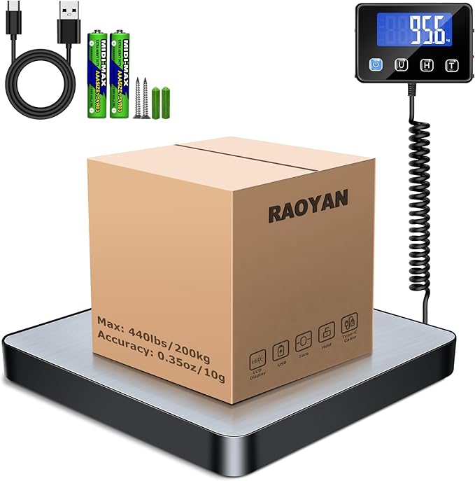 Shipping Scale, 440lb/0.5oz High Accuracy Digital Scale by Unknown