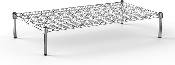 24''W x 42''L x 8''H Chrome Plated Wire Dunnage Rack | Off The Floor Storage by Regal+Altair