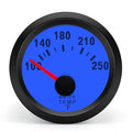 2" Universal Water Temp Gauge, 100-250℉ Blue LED Backlit DC 12V Thermometer Kit by Unknown