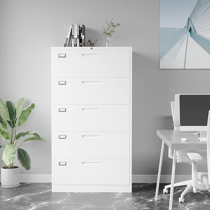 Lateral File Cabinet with 5 Drawers - Image 4