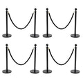8 Pack Black Stainless Steel Stanchion Post by Unknown